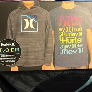 Hurley Youth Hooded Pullover & Tee set size XS 5/6
